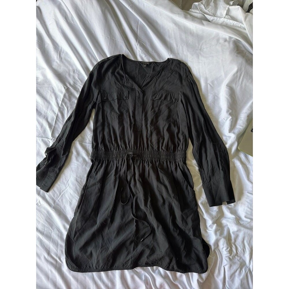 Banana Republic Black Long Sleeve Dress Size 10